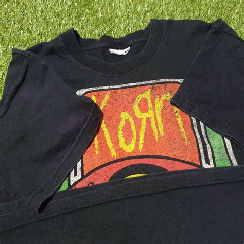 Rare Vintage Korn T Shirt Nu Metal Size M Gem