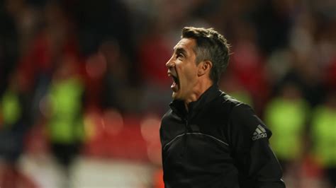 No Final Do Estrela Vermelha Benfica Bruno Lage Foi Festejar Junto