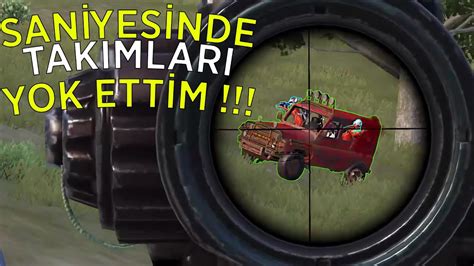 SANİYESİNDE TAKIMLARI YOK ETTİM PUBG MOBILE YouTube