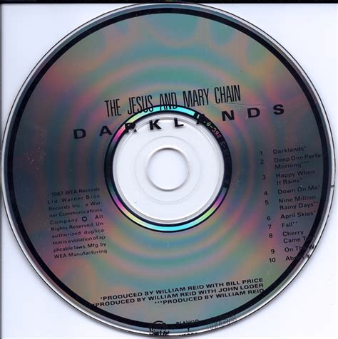 The Jesus And Mary Chain Darklands Cd Discogs