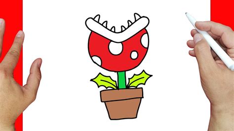 Como Dibujar La Planta Carnivora De Mario Bros Dibujos F Ciles Youtube