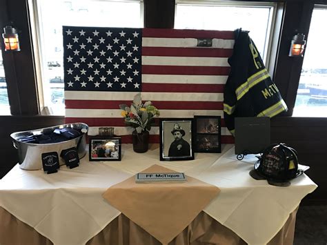 Firefighter Retirement Party Decor American Flag Handmade Out Of Used Fire H Retirement