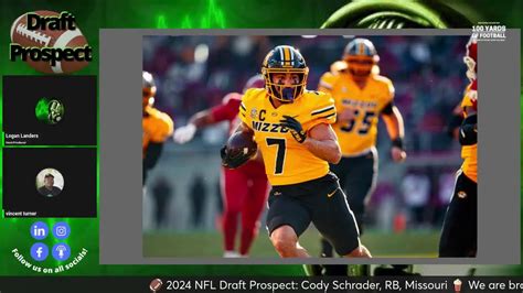 🏈 2024 Nfl Draft Prospect Cody Schrader Rb Missouri Youtube