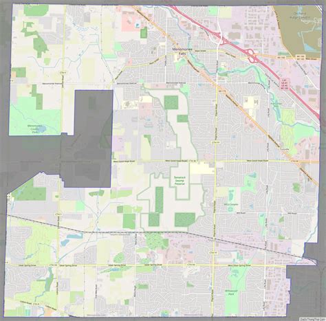 Map of Menomonee Falls village