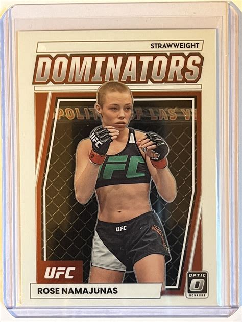 2023 Donruss Optic UFC 5 Rose Namajunas Dominators NM Mint EBay