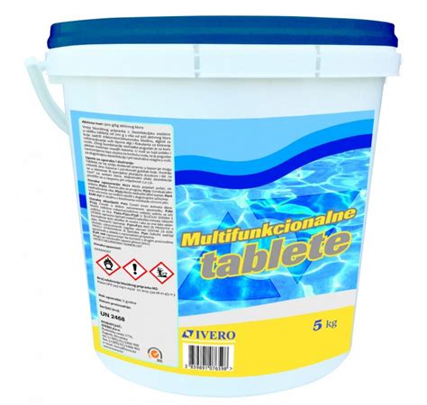 Multifunkcionalne Klor Tablete 200g 5 Kg IVERO Acqua Pool D O O