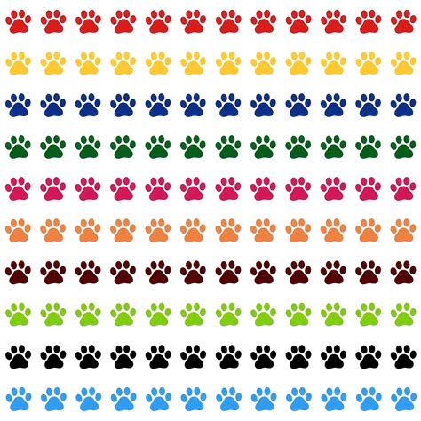 Snapklik.com : 3000 Paw Print Stickers For Kids Mini Dog Paw Stickers Small Pet Patrol Stickers ...