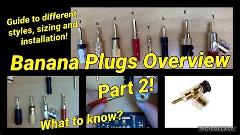 Part Banana Plugs Different Styles Overview Review Sizing And