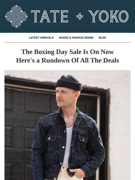 Tate Yoko Tate Yoko Boxing Day Sale Is On Now Last Chance To Save Big On Naked Famous