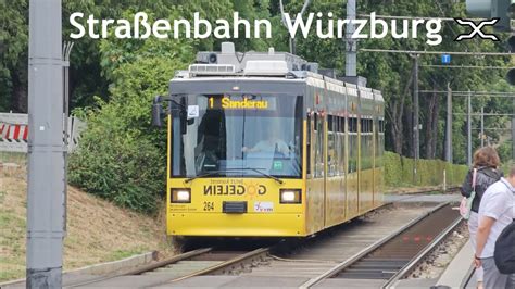 Straßenbahn Würzburg | Tram | Bayern | Germany - YouTube