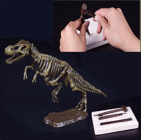 Dinosaur Digging Kits Velociraptor Dinosaurs Skeleton Puzzle Class