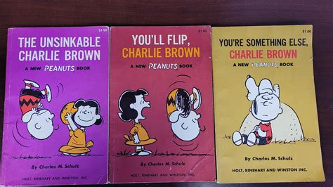 Peanuts Three Book Set The Unsinkable Charlie Brown You Ll Flip