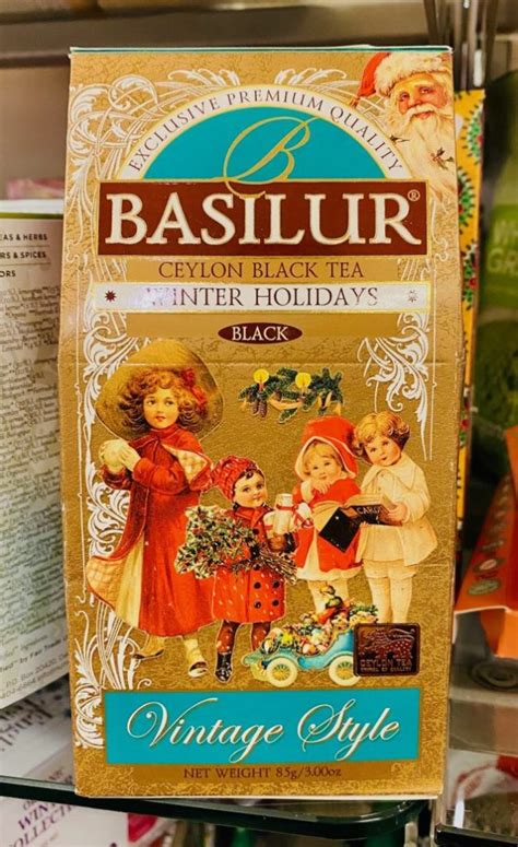 Basilur Ceylon Black Tea Winter Holidays Vintage Style - naschkater.com ...