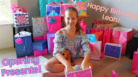 Leahs 11th Birthday Opening Presents Youtube