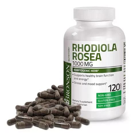 Rhodiola Rosea Mg C Psulas Sabor Sem Sabor Bronson