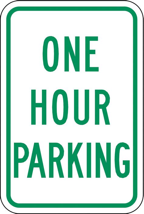 In X In Nominal Sign Size Aluminum Parking Sign Pml Lr