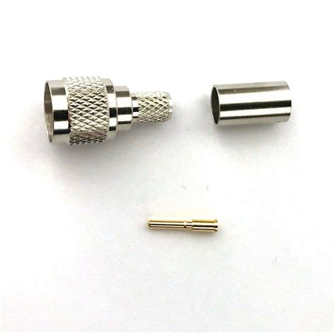 Pk Mini Uhf Male Plug Crimp Rf Coaxial Coax Connector Rg X Lmr