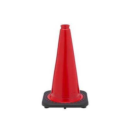 Jbc Traffic Cone Premium PVC Polyvinyl Chloride 18 H Red TC 18 WH