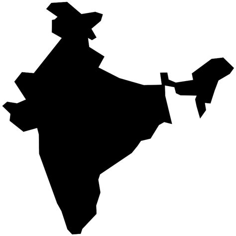 India Map Orange As Svg India Map India Svg Images