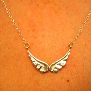 Angel Wing Necklace / Silver Angel Wing Necklace / Angel Wing / Silver ...