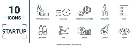 Fintech Technology Icon Set Include Creative Stock Vector Royalty Free