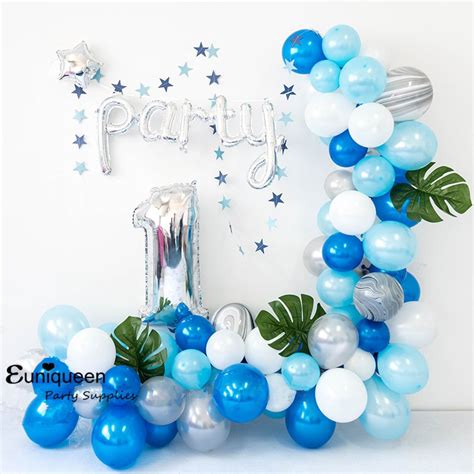 Balloon Garland Set Boy Birthday Decoration Balloons Arch Blue Princess