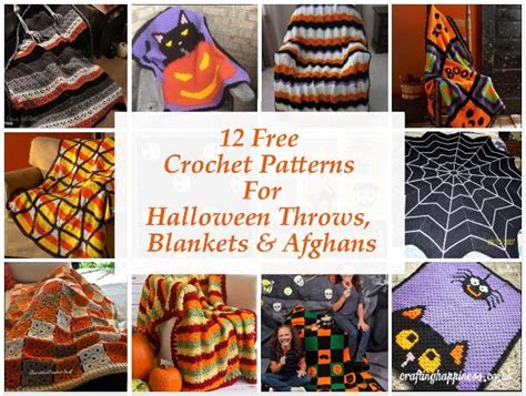 12 Free Crochet Halloween Blanket Throw And Afghan Patterns Crafting