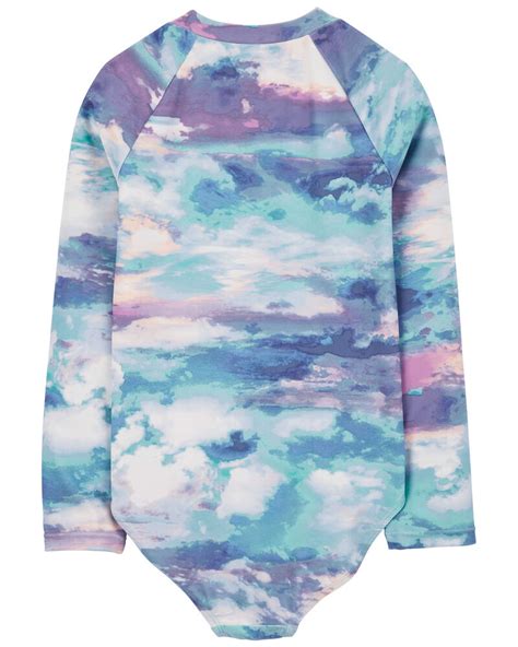 Tie Dye 1 Piece Rashguard Swimsuit Carters Canada