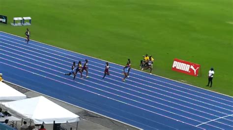 Carifta Trials 2018 Kevona Davis 11 63 U20 Girls 100m Youtube