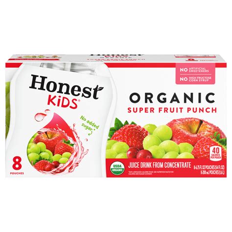 Save on Honest Kids Super Fruit Punch Juice Drink Organic - 8 pk Order ...