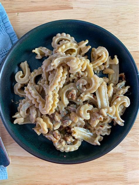 Creamy Blue Cheese Pasta Recipe With Lemon And Walnuts How To Make Dinner