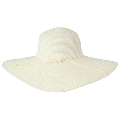 White Straw Hat: Luxury Lane White Wide Brim Straw Floppy Sun Hat With Tie Accent | Where to buy ...