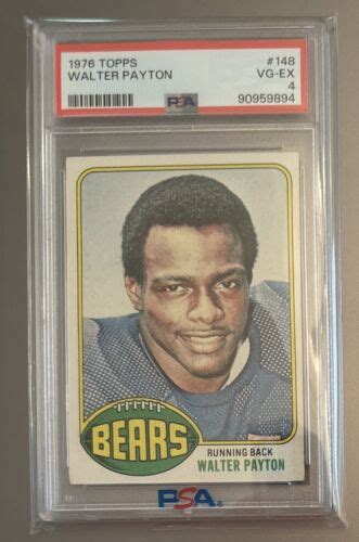 Topps Walter Payton Rookie Psa Vg Ex Undergraded