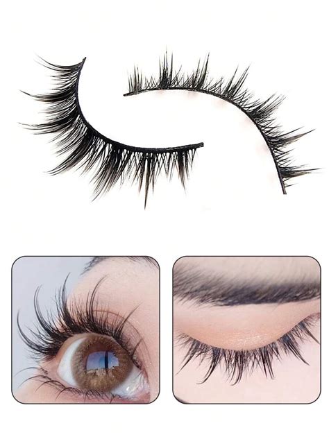 Asiteo 10 Pairs Manga Lashes Comic Lashes Multilayer Natural Cross