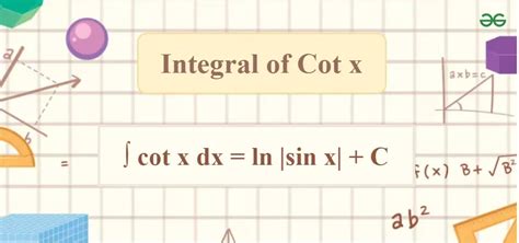 Integration Of Cot X Formula Proof Examples GeeksforGeeks