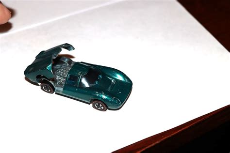 1969 Hot Wheels Lola GT70 Redline USA Aqua Blue From Thr Grand Prix