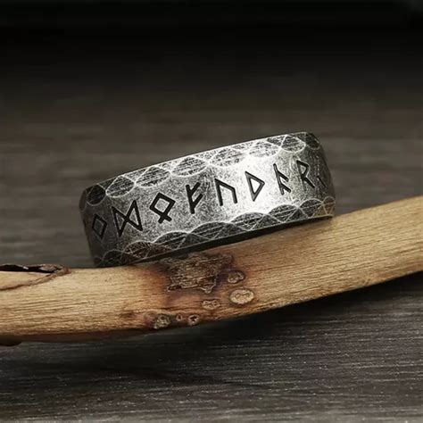 comprar Anillo Runas Vikingo Nórdico Amuleto En Acero Inoxidable