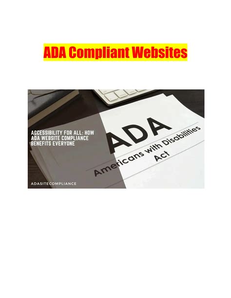 ADA Compliant Websites - ADA Site Compliance | PDF