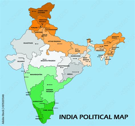 Top 999+ india political map images – Amazing Collection india ...