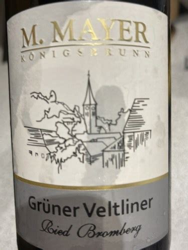 M Mayer Ried Bromberg Grüner Veltliner Vivino US