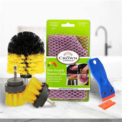 Buy Glass Stove Top Cleaner Kit for Glass Cooktop, Ceramic Cooktops, & Electric Stoves – Set ...