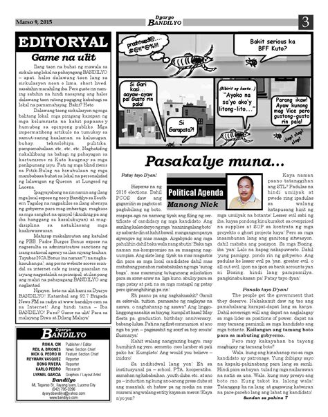 Dyaryo Bandilyo 1st ed by Dyaryo Bandilyo - Issuu