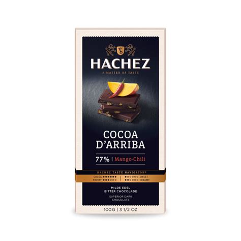 Hachez Cocoa D Arriba Mango Chili Dark Chocolate Bar World Wide