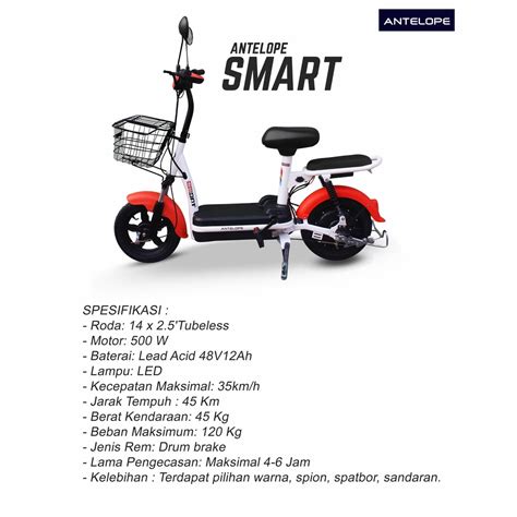 Jual Sepeda Listrik Antelope Smart Pro Shopee Indonesia