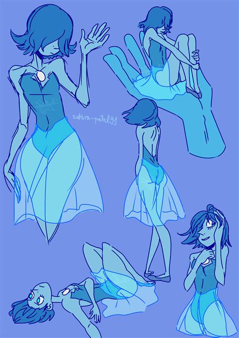 Steven Universe Fan Art! — sakura-petal91: some blue pearls uwu Diamante Azul Steven Universe ...