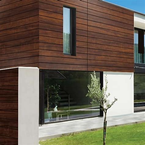 Natural Wooden Arizona Walnut Exterior HPL Cladding Thickness 6mm At