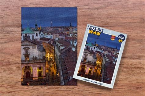 Puzzel Praag Nacht Licht Legpuzzel Puzzel Stukjes Bol