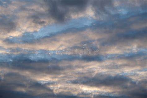 Cirrocumulus Clouds during Sunset Background Stock Photo - Image of ...