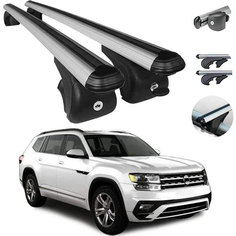 Roof Rack Cross Bars Lockable Luggage Carrier Fits Volkswagen Atlas