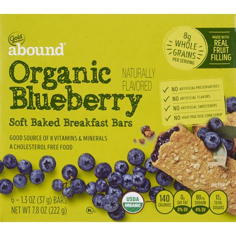 Gold Emblem Abound Organic Blueberry Soft Baked Breakfast Bars Pick